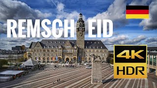 Remscheid City Tour  2024 City Tour 4K Walking Germany 🇩🇪 asmr city sounds [upl. by Enialehs]