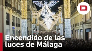 La Navidad en Málaga comienza con el encendido de las luces navideñas [upl. by Kenton]