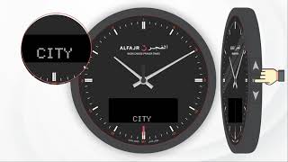 Selecting A New Country  ALFAJR ANADIGI CLOCK [upl. by Goddart]