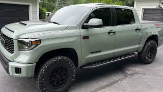 2021 Toyota Tundra TRD Pro 3yr UPDATE New wheels amp tires exhaust modification Lunar Rock [upl. by Torp]