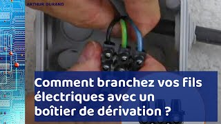 Boîtier de dérivation  comment raccorder vos fils électriques [upl. by Zindman204]