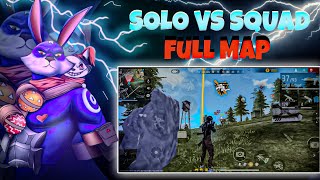 SOLO VS SQUAD FULL MAP BR RANK👽 [upl. by Suiraj228]