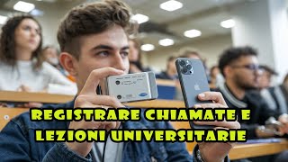 Come registrare telefonate lezioni conferenze esportarne laudio e trascriverlo come testo [upl. by Almeta194]