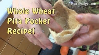 How to make Whole Wheat Pita Bread Pita Pockets [upl. by Donell]