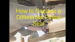 How to Replace a Differental Pinion Seal [upl. by Ahsieker]