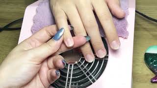 Cara Dry Manicure Sebelum Nail Art dan Pakai Gel Polish Langsung Di Tangan [upl. by Horatio868]