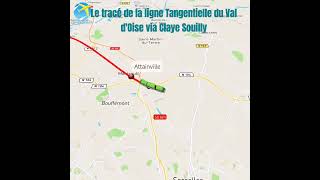 Voici le tracé de la ligne Tangentielle du Val dOise [upl. by Francesca]