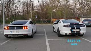 Mustang V6 S550 and S197 exhaust sound comparison [upl. by Attenauq]