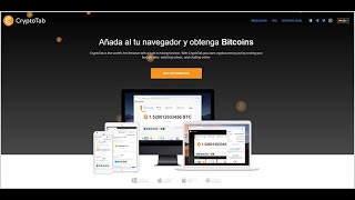 Como MINAR Bitcoin GRATIS desde el Celular o Pc con Cryptotab Browser 2024 [upl. by Dominga]