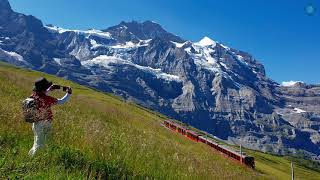 Eiger Grindelwald Jungfrau Männlichen 4K [upl. by Akaya]