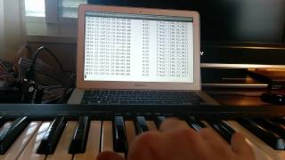 MIDI keyboard  DE0  Fluentd demo [upl. by Ganny730]