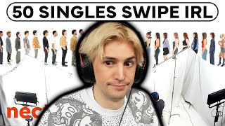 50 strangers swipe on each other  xQc Reacts [upl. by Nicholle]