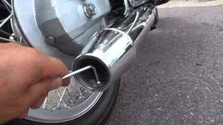 MOTO GUZZI T3 CALIFORNIA Mistral muffler Great sound [upl. by Nelak]