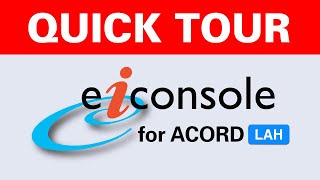 eiConsole for ACORD LAH Quick Tour by PilotFish [upl. by Rednael885]