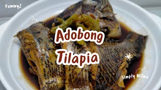 tilapia recipefish recipehow to cook adobong tilapia [upl. by Nyleahs]