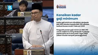 Minimum wage to increase to RM1700 effective Feb 1 2025 [upl. by Ardle]