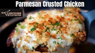 The BEST Way To Cook Chicken Breast Parmesan Crusted Chicken Recipe  Make It Happen At Home [upl. by Yseulte]