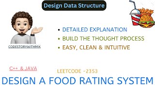 Design a Food Rating System  Clean Approach  Leetcode2353 [upl. by Debra]