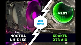 Air Cooler vs Liquid Cooler  Noctua NHD15S vs NZXT Kraken X73  Which is best for Intel I7 12700k [upl. by Hannis203]