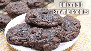 Deliciously Decadent Ghirardelli Brownie Cookies  Quick amp Easy Recipe [upl. by Arondell655]