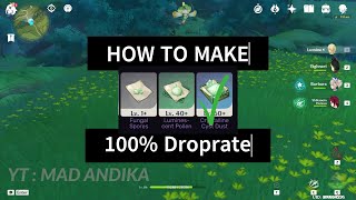 How To Make Fungal Spores 100 Drop Rate On Genshin Impact [upl. by Certie603]