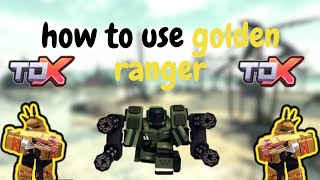 TDX Golden Ranger Tutorial [upl. by Shelah44]