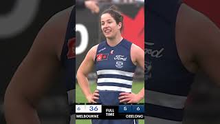 ITS A DRAW AT ARDEN STREET North Melbourne vs Geelong AFLW DRAW with Theme Song afl aflw afldraw [upl. by Acemahs986]