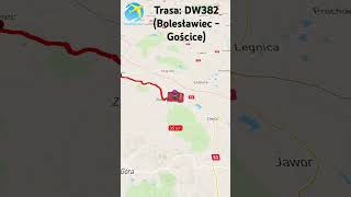 Trasa DW382 Bolesławiec  Gościce [upl. by Nehtanoj]