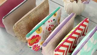 Cosmetic pouch or pencil case diy Stepbystep tutorial Beginers friendly [upl. by Ennairej599]