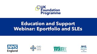 UKFP 2023 Education and Support Webinar Understanding your eportfolio and SLEs [upl. by Castle]