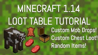 Loot Table Tutorial Minecraft 116✔️  CUSTOM Mob Drops and Chest Loot [upl. by Suiradal]