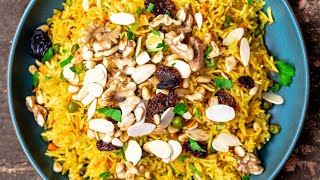 Loaded Golden Rice Pilaf Youll be Making All the Time [upl. by Enelrahs]