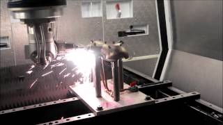 5 axis laser cutting titanium pressing for aircraft bleed air duct [upl. by Halueb164]