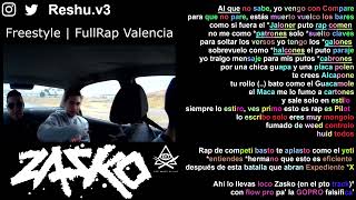 Freestyle FullRap Valencia  ZASKO MASTER  Rimas x Métrica x Skills [upl. by Eidda]