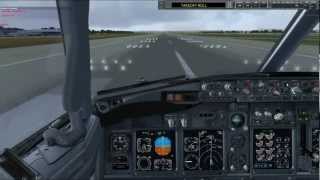 FULLY LOADED FSX NGX  TAKEOFF TO ROME [upl. by Llenel235]