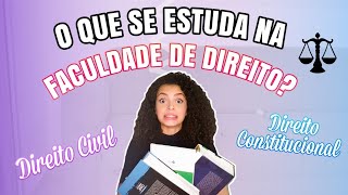 COMO É A FACULDADE DE DIREITO O QUE SE ESTUDA COMO SÃO AS MATÉRIAS [upl. by Fadden]