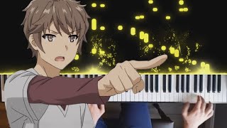 Fukashigi no Carte  Bunny Girl Senpai ED Piano Fonzi Arr [upl. by Isnan]