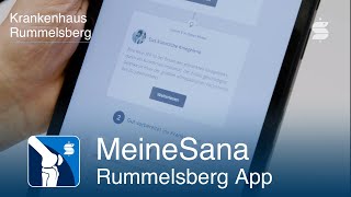 MeineSana Rummelsberg  Die Patient Journey App für den Eingriff an Hüfte und Knie [upl. by Brade777]