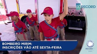 BOMBEIRO MIRIM INSCRIÇÕES VÃO ATÉ SEXTAFEIRA [upl. by Cynthie]