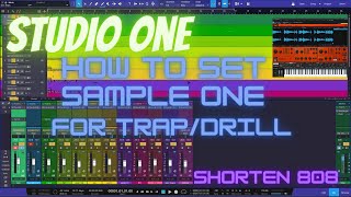 Studio One Quick Guide  How to Set Sample One for Trap Drums [upl. by Hulen]