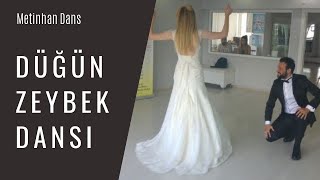 ANKARA DANS VE ZEYBEK KURSU  Gelin ve Damat Düğün Zeybeği  METİNHAN DANS [upl. by Aerdnuahs88]