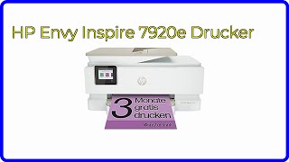 BEWERTUNG 2024 HP Envy Inspire 7920e Drucker WESENTLICHE Einzelheiten [upl. by Vacla]