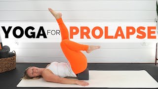 YOGA FOR PELVIC FLOOR PROLAPSE  Ease Pelvic Pressure Heaviness and Pain  HIP Mobility [upl. by Crysta50]