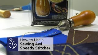 How to Use a Sewing Awl  Speedy Stitcher [upl. by Nadeau695]