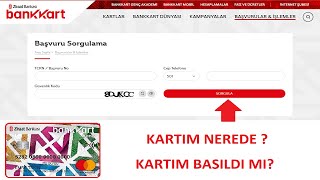 KYK BURS KARTIM NEREDE BANKKART GENÇ SORGULAMA KARTIM BASILDI MI BURS KART ADRESİ DEĞİŞTİRME [upl. by Grethel131]