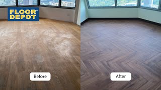 Waterproof Laminate Herringbone Design Flooring [upl. by Trammel]