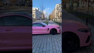 Beautiful pink BMW in Warsaw Ukrainian numbers [upl. by Sihonn]