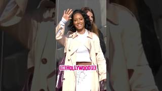 Jada Pinkett Smith Looks Absolutely Stunning While Greeting Fans At Jimmy Kimmel Live In Hollywood [upl. by Kal]