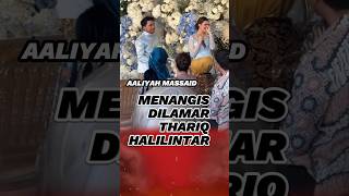 Aaliyah Massaid Menangis Dilamar Thariq Halilintar [upl. by Donahoe555]