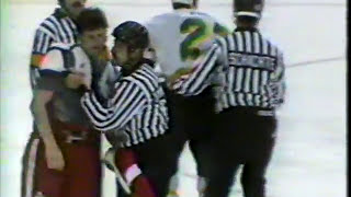 Bob Probert vs Shane Churla [upl. by Eedrahs]